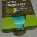 Compostable Trash Garbage bags,AYOTEE 13-15 Gallon Tall Kitchen Trash Bags,Heavy Duty Unscented 1.18Mils 55 Liter,60 Count,Strong Thicken Rubbish Waste Can Liners for Kitchen Garden Home