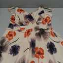 Dressever Summer Cocktail Dress V-Neck Adjustable Spaghetti Strap Chiffon Sundress (Medium, Beige Flower)