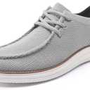 Rihero Mens Casual Shoes Wide Loafers Comfortable Walking Slip On Lightweight Breathable Lace Up Shoes, 8.5