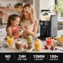 Slushie Machine, Slushie & Soft Serve Ice Cream Make for Home, No Ice Needed with Rapid Chill & Temperature Control, Multi-function for Frozen Drink, Milk Shake, Margaritas, Frapp