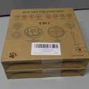 PetZee 2 in 1 Slow Feeder Dog Bowls with Suction Cups,Silicone Lick Mat for Dogs,DIY Wet and Dry Combo Dog Feeder & Dishwasher Safe &, Large & Small Pet 7.5"x1.5"UU Bowl,Red, Flower Lick Pad Pack of 2