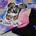 Woleroyir Girls Clothes Tie Dye Long Sleeve Hoodie Sweatshirt and Pants Sets Cute Girl Outfits Size 5-6 Years
