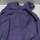 Aleumdr Two Piece Outfit Sweatsuit Wide Leg Sweatpant Lounge Matching Sets Fleece Womens Lounge Set Half Zip Sweatshirt Oversized Pullover Tracksuit 2025 Fall Travel Clothing Blue Large