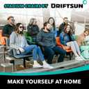 Driftsun 2 Pack Standard Size Stadium Seats with Back Support - Deluxe Foldable Stadium Chairs for Bleachers - Folding Waterproof Sport Chair - Easy to Transport
