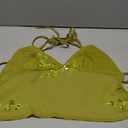 SHENHE Women's Y2k Floral Sequin Halter Top Low Cut Backless Sheer Chiffon Ruffle Flowy Tank, Size: M