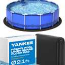 Yankee Pool Liner Pad, 21 Ft Round Puncture Proof Pool Mat, Above Ground Pool Liner Protector Against Tearing, Grass, Under Pad to Prolong Swimming Pool Liner Life