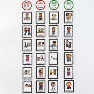 Marspark 4 Sets Wooden Classroom Rules Poster Elementary Preschool Kindergarten Back to School Classroom Rules Class Behavior Management Sign for Teacher Bulletin Board Decoration, Good Poor Choice, 4.72 x 3.54 inches