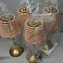 4 Pcs Cordless Table Lamp Rechargeable Touch Lamp Gold Woven