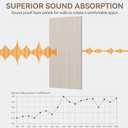 10Pack Large Acoustic Panels, 48x24x0.4 inch Sound Proof Panels for Walls, Self-Adhesive Sound Dampening Wall Panels, Noise Absorbing Decorative Wall Panels, Wall Noise Blocker for Home Studio (Camel)