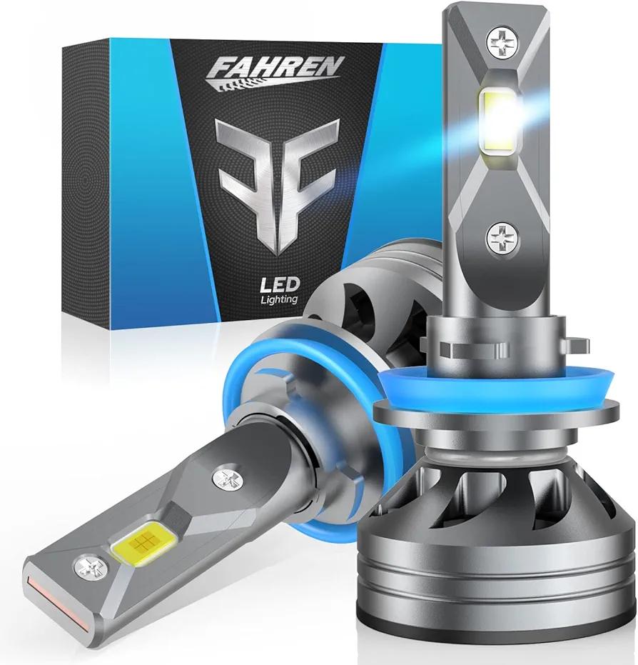 FAHREN H11 Led Headlight Bulbs, 16000 Lumens 400% Super Brightness 6500K Cool White, 2023 Upgraded LED Headlight Conversion Kit, Quick Installation Halogen Replacement, Pack of 2