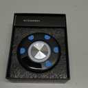 Bluetooth Shower Speaker, Portable Bluetooth 5.3 Speakers Wireless with Time Display, IP7 Waterproof Speakers with RGB Light, Suction Cup, Mini Stereo Speaker for Bathroom Party Beach Outdoor, Blue