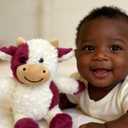 2 x YUKOUQIAN Cow Stuffed Animal Cow Plush Doll Toy 11.8 inch for Girls Boys (Stand Cow red)