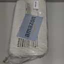 StorageWorks Narrow Storage Bins, Small Basket for Closet and Shelves, Fabric Organizer with Handles, Toilet Paper Storage, Gray and White Stripes, 2-Pack