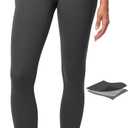 IUGA Compression Leggings with Pockets for Women Tummy Control Leggings No Front Seam Workout High Waist Yoga Pants