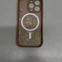 GVIEWIN for iPhone 16 Pro Case Compatible with MagSafe, [Military Grade Protection] [Screen Protector] Full Camera Protection Floral Translucent Women Magnetic Phone Case, Floratopia/Brown