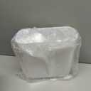 MOPALL Small Bathroom Trash Can with Lid, 2.6 Gallons / 10 L Slim Plastic Garbage Bin with Pop-Up Lid, Mini Waste Basket Can Dog Proof for Kitchen, Bedroom, Office, Laundry, Toilet, Rv, White