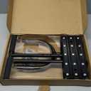 Aerator Lawn Tool - 2-in-1 Reinforced Heavy Duty Manual Lawn Aerator with 15 Spikes, Automatic Dirt and Leaf Clean Design, Adjustable T-Handle (Black)