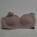 Xcutting Women Wirefree Bras for Women Full Coverage No Underwire Everyday Bras Comfortable Wireless Padded Bras (XX-Large, Mauve)