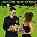 Colarr 6 Pcs Halloween Boxes for Gifts Spider Web Gift Box with Lids Paperboard Trick or Treat Candy Containers Hexagon Cookie Containers for Bakery Supplies Storage Birthday Party(Bright)