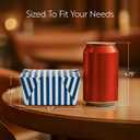 Restaurantware Paper Food Box 50 Count 30 Oz Leakproof Paper Lunch Box Greaseproof Food Container Tab-Lock Design 5.1 x 4.1 x 2.6 Inches Recyclable Blue