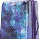 American Tourister Moonlight Hardside Expandable Luggage with Spinner Wheels, Cosmos, Checked-Medium 24-Inch