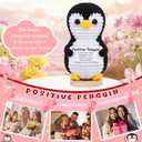 2 x JoycuFF Graduation Gifts, 2026 Mini Positive Crochet Penguin Graduation Gifts, Funny Birthday Gifts for Women Men Friend Daughter Coworker, Emotional Cute Penguin Present