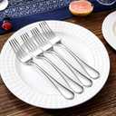 KEAWELL Premium Fine Verona 4-Piece 8 inch Fork Set  18/10 Stainless Steel, Heavy-Duty Mirror-Finished Flatware for Elegant Everyday Dining and Entertaining (4, Dinner Forks)