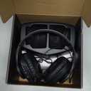 WallarGe Dual Wireless Headphones for TV Watching with RF Transmitter, Bluetooth Over-On Ear TV Headphones Wireless for Seniors, No Lip-Sync Delay, Plug & Play. Set of Two (RGB)