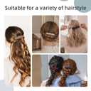 12PCS Hair Barrettes for Women, 6 Colors Thick Medium Hair Barrette Clips, Flat Hair Pins Strong Hold Vintage Hair Clips, French Hair Barrette Clip for Women Girls