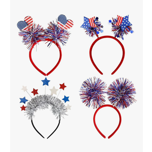 DIUEWOW 4PCS Patriotic Head Boppers Headband 4th of July Party Favors Star Love Heart Flashing Design Independence Day Hair Accessories Headwear for Veteran's Day and Memorial Day
Amazon's Choice