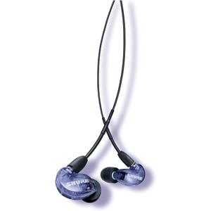 Shure SE215 Special Edition PRO Wired Earbuds, Professional Sound Isolating Earphones, Clear with Deep Bass, Single Dynamic MicroDriver, for Music, Gaming, & Calls - Purple