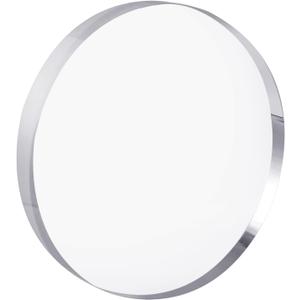 CiaoHER 1in Thickness 8in Diameter Acrylic Disc Display Block Clear Polished Round Pedestal Stand Riser 8" x 8" x 1", 1 Pack