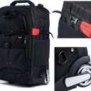 T&YFOTOP Trolley case Camera Bag Camera Backpack Waterproof Camera Bag Anti Theft Nylon Camera Case Fits for 15" Laptop Travel Day-Pack for Unisex Phot (X-Small, Black)