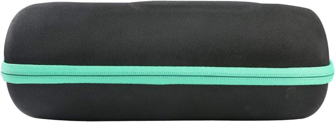 Co2CREA Hard Travel Case Replacement for Replacement for JBL Charge 4 /Replacement for JBL Charge 5 Waterproof Bluetooth Speaker (Black Case + Teal Zipper)