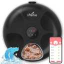 iPettie Donut Frost WiFi 6 Meal Automatic Cat Food Dispenser with App Control, Dry & Wet Food Automatic Cat Feeder, Smart Dog Feeder with Two Ice Packs, Programmable Timer