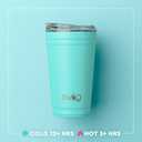 Swig Life 24oz Party Cup, Stackable Insulated Travel Coffee Tumbler with EZ Slider Lid, Cup Holder Friendly, Stainless Steel 24 oz Tumbler, Reusable Coffee Mug (Bride to Be)