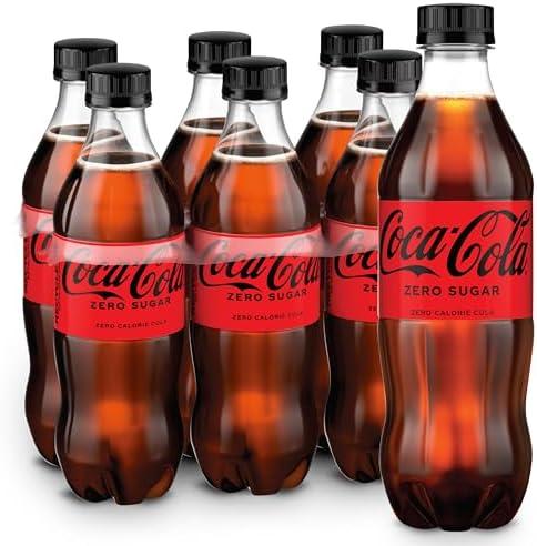 Coke Zero Sugar Diet Soda Soft Drink, 16.9 fl oz, 6 Pack Best Before Date 08/18/2025