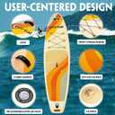 PORTAL SUP Inflatable Paddle Board for Adults 10'6'' Stand Up Paddleboard,Non-Slip Deck Blow up Paddle Boards with Adjustable Paddle, Carry Bag, and Repair Kit (Modern with Seat)