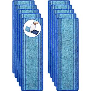 10 Pack Microfiber Cleaning Pads for Bona Family of Mops,Washable & Reusable Mop Pads Refill Replacement Safe for Hardwood and Multi-Surfac Floors Have Super-Absorbent