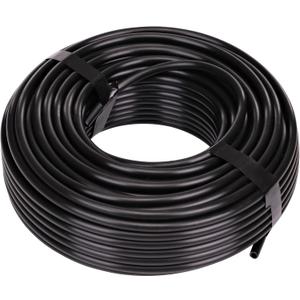 Raindrip 016010T 1/4-Inch Drip Irrigation Supply Tubing, 100-Foot., for Drip Irrigation, Drip Emitters, Irrigation Parts, Systems, Black Polyethylene