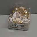 Christmas Ball Ornaments Shatterproof Plastic Tree Ornaments 24 PCS Shaped Styles Xmas Tree Holiday Decor,Champagne