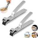 2PCS 2026 New Stainless Steel Hot Plate Gripper Clips, Upgrade Hot Plate Gripper Tongs, Multi-purpose Anti-Scald Bowl Holder Clip, Kitchen Utensil For Bowls Pans Dishes