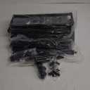 Fokyfok 2 Pack Under the Bed Storage Containers, 36 inch Long Underbed Storage with Wheels, 7.3 inch Height Under Bed Shoe Storage, Large Rolling under bed Clothes Storage Drawers with Lid for Dorm, Black