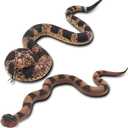 Upitry Rubber Snakes Fake Snake Rattlesnake - Realistic Keep Birds Away - Prank Life Size Toy That Looks Real - Garden Plastic Scare Birds - Christmas Toys