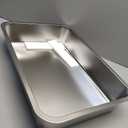 Large Stainless Steel Litter Box with High Sided, Metal Cat Litter Box, Odor-Free Non-Stick Litterbox Pan, Easy to Clean Pet Supplies Toilet Tray for Indoor Cats, Kittens or Multicat Homes