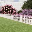 EasyFlex 24.9' Picket Border Fence Kit, White