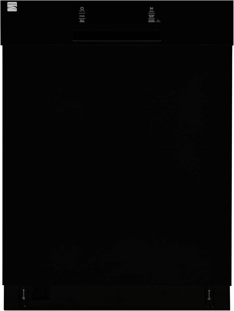 Kenmore 22-14609 24" Built-In Dishwasher - UltraWash Plus, TurboDry, SmartWash & EasyFlex Third Rack - 15 Place Settings - 45 DBA - ENERGY STAR Certified - 24" - Black