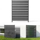 48" H x 38" W (1-Panels) Air Conditioner Fence Screen Trash Can Privacy Fence Panels, Suitable for Pools and Yards, no Digging RequiredBlack Privacy Panel