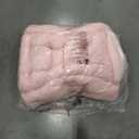 Furlide Lazy Chair with Ottoman, Modern Lounge Chair with Lumbar Pillow, Accent Cozy Reading Armchair and Folding Footstool for Bedroom, Dorm, Living Room, Pink