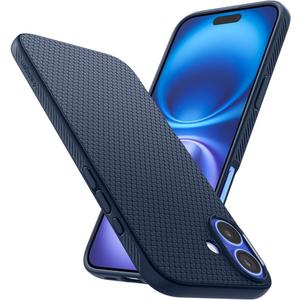 Spigen Liquid Air Designed for iPhone 16 Case [NOT Compatible with MagSafe], [Military-Grade Protection] - Navy Blue